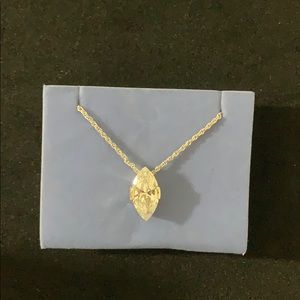 Marquise silverstone necklace